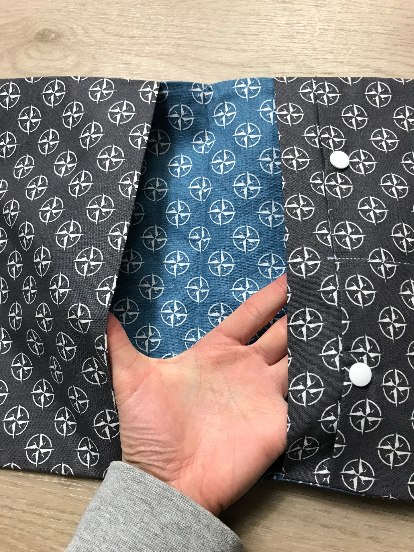 Handmade Wickeltasche