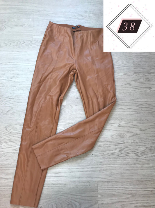 Lederleggings
